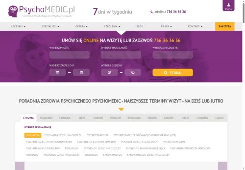 NZOZ PSYCHOMEDIC.PL KLINIKA PSYCHOLOGICZNO-PSYCHIATRYCZNA Michał Niewiński